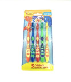 img 1 attached to 🦷 Extra Soft Toothbrushes for Kids - 5-Pack by Dr. Fresh