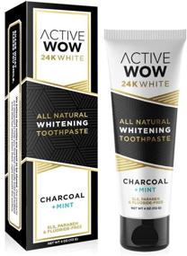 img 4 attached to 🦷 Active Wow Activated Charcoal Toothpaste: Achieve Whiter Teeth Naturally with Coconut Oil & Xylitol Formula