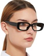 👓 mare azzuro fashionable women's reading glasses - unique readers with strength options 0.1 1.0 1.25 1.5 1.75 2.0 2.25 2.5 2.75 3.0 3.5 4.0 5.0 6.0 (black, 2.75) logo