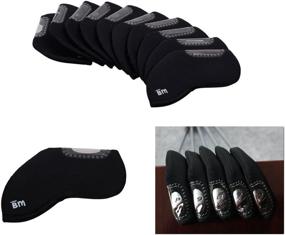 img 2 attached to 10pc Neoprene Golf Iron Club Head Cover Set with See Through Window - Bundle Monster, Taylormade, Nike, Callaway & More