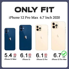 img 3 attached to KEXAAR iPhone 12 Pro Max Case, Cute Floral Flower Design Clear Hybrid Hard Back Soft Bumper Shockproof Transparent Thin Protective Cover for Girls and Women (Bouquet 12 Pro Max)