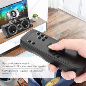 img 1 attached to 🎮 Motiexic Remote Control: Perfectly Compatible with Logitech Z5500, Z5450, and Z680 Computer Speaker Systems, Including Fuse Holder