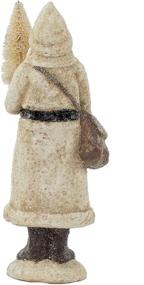 img 2 attached to Sparkling White RAZ Imports Resin Santa Figure: Add Festive Glitter to Your Décor
