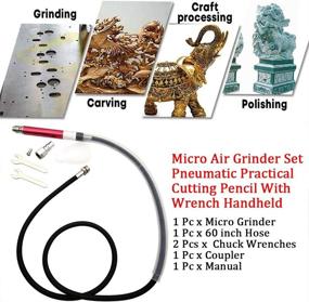 img 3 attached to 🖋 Pneumatic Pencil Air-Powered Micro Grinder