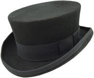 🎩 hatsanity - vintage wool felt formal tuxedo coachman hat - unisex fashion elegance logo