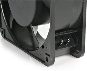 img 1 attached to High-performance & Silent Cooling Solution: StarTech.com 120mm Axial Rack Muffin Fan for Server Cabinet - 115V AC Cooling, Low Noise & PC Case Fan (ACFANKIT12), Black