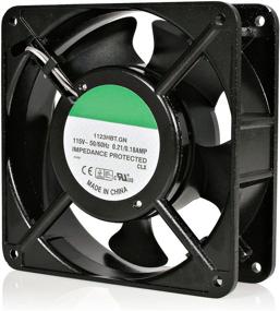 img 4 attached to High-performance & Silent Cooling Solution: StarTech.com 120mm Axial Rack Muffin Fan for Server Cabinet - 115V AC Cooling, Low Noise & PC Case Fan (ACFANKIT12), Black