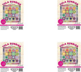 img 2 attached to 🌞 Tula Sunrise Complete Pattern Pack English: Superior Quality Paper Pieces for Perfect Patchwork Projects