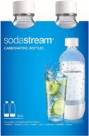 🥤 sodastream 1l classic dws carbonating bottle – dishwasher safe, white (twinpack), pack of 2 logo