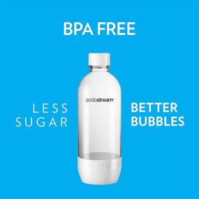 img 1 attached to 🥤 SodaStream 1L Classic DWS Carbonating Bottle – Dishwasher Safe, White (Twinpack), Pack of 2