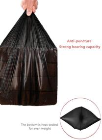 img 2 attached to Sturdy Drawstring 4 Gallon Trash Bags – 75 Count, Ideal for Kitchen, Bathroom, Bedroom, Office, Car, Home, and Pet Waste (Black)