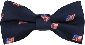 img 1 attached to 👔 Effortlessly Stylish: Jacob Alexander Woven American Pre Tied Accessory for a Suave Look