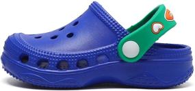 img 1 attached to 👟 Qianle Breathable Outdoor Slippers for Toddler Boys: Shoes, Clogs & Mules