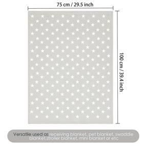 img 1 attached to 👶 LeerKing Soft Baby Blankets 2 Pack - Receiving Blankets for Infants and Toddlers - Flannel Fleece Swaddle Blankets - Perfect Gift for Newborn Babies and Kids, 30"x40