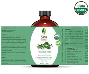 img 2 attached to 🌿 Authentic Premium Therapeutic Grade Rosemary Essential Oil - USDA Organic 4 Oz - 100% Pure & Natural Oil for Hair, Skin, Massage, and Aromatherapy - by SVA Organics