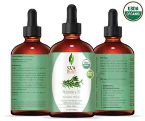 img 3 attached to 🌿 Authentic Premium Therapeutic Grade Rosemary Essential Oil - USDA Organic 4 Oz - 100% Pure & Natural Oil for Hair, Skin, Massage, and Aromatherapy - by SVA Organics