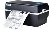 high-speed desktop thermal label printer for shipping labels, small business, amazon, ebay, etsy, shopify, and fedex - windows & mac compatible (black, usb) logo