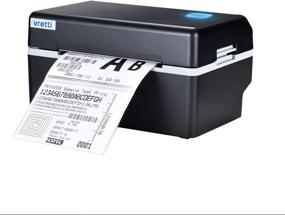 img 4 attached to High-Speed Desktop Thermal Label Printer for Shipping Labels, Small Business, Amazon, eBay, Etsy, Shopify, and FedEx - Windows & Mac Compatible (Black, USB)