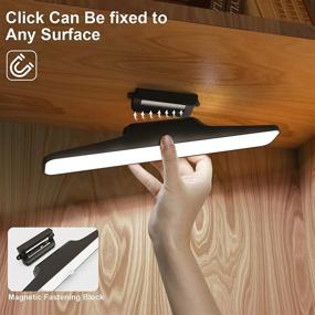 img 1 attached to 🔦 4500mAh Rechargeable LED Closet Light with Motion Sensor - Super Bright, Lasts 6 Months, Wireless Stick-Anywhere Under Cabinet Lights for Kitchen Closet, Black