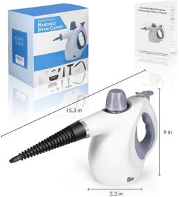 img 1 attached to 🧼 9-Piece Accessory Set: Handheld Pressurized Steam Cleaner - Multi-Surface, Chemical-Free, All-Natural Cleaning - World's Best Steamers
