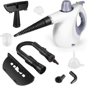 img 4 attached to 🧼 9-Piece Accessory Set: Handheld Pressurized Steam Cleaner - Multi-Surface, Chemical-Free, All-Natural Cleaning - World's Best Steamers