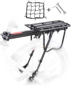 img 4 attached to 🚲 Aluminum Bike Rear Rack with Reflector - Durable Bicycle Luggage Carrier Rack for MTB & Mountain Bike - Convenient Cycling Cargo Rack