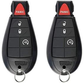 img 1 attached to 🔑 Keyless Entry Remote Replacement for Dodge Ram 1500 2500 3500 - SaverRemotes 4 Button Key Fob Compatible with GQ4-53T (2013-2018)