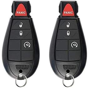 img 2 attached to 🔑 Keyless Entry Remote Replacement for Dodge Ram 1500 2500 3500 - SaverRemotes 4 Button Key Fob Compatible with GQ4-53T (2013-2018)