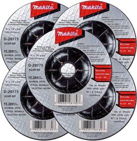 img 3 attached to 🔧 Makita 5 Pack - Aggressive Metal Grinding Wheels - 4" x 1/4" x 5/8" - for 4" Grinders