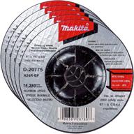 🔧 makita 5 pack - aggressive metal grinding wheels - 4" x 1/4" x 5/8" - for 4" grinders logo