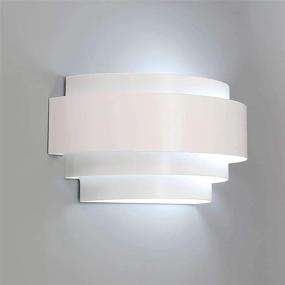 img 4 attached to LIGHTESS Modern Sconce: Stylish 7W Up and Down Wall Lights for Indoor Spaces - LED Wall Lamp for Bedroom and Hallway (Cool White, 6000K)