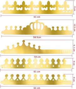 img 3 attached to 👑 SIQUK 25 Pieces Gold Paper Crowns - Premium Party Crown Hats for a Regal Celebration