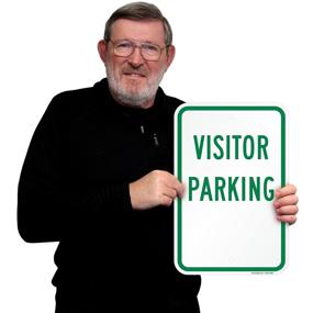 img 3 attached to Visitor Parking Sign SmartSign Aluminum