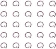 🔗 pandahall elite 480 pcs stainless steel jewelry making split rings - small 5x0.7mm double loops logo