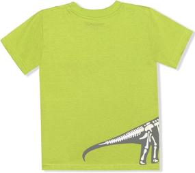 img 2 attached to Threads Dinosaur Crewneck Sleeve Graphic Boys' Clothing for Tops, Tees & Shirts