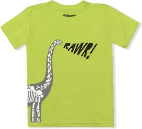 img 4 attached to Threads Dinosaur Crewneck Sleeve Graphic Boys' Clothing for Tops, Tees & Shirts