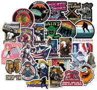 🏒 50pcs hockey stickers: waterproof vinyl graffiti patches for bottles, laptops, cars, and more! logo