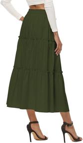 img 3 attached to 👗 LNX Women's Drawstring Waisted Skirts - Trendy Clothing for Women's Skirts