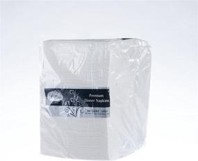 img 1 attached to 300 Count Value Pack of Premium White Cloth-Like 3-Ply Dinner Napkins