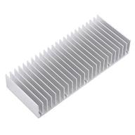 🔥 heatsink module cooler fin for high power amplifier transistor semiconductor devices - aluminum heat sink with dense 24 pcs fins - size: 5.9"x 2.3"x 0.98" (1pc) / 150 mm (l) x 59mm (w) x 25mm (h) логотип