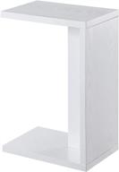 versatile and stylish convenience concepts northfield admiral c end table in white: a perfect addition to any space logo