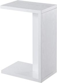 img 4 attached to Versatile and Stylish Convenience Concepts Northfield Admiral C End Table in White: A Perfect Addition to Any Space