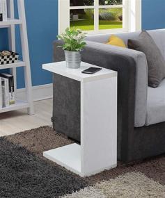 img 2 attached to Versatile and Stylish Convenience Concepts Northfield Admiral C End Table in White: A Perfect Addition to Any Space