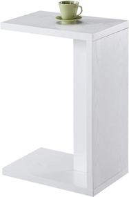 img 3 attached to Versatile and Stylish Convenience Concepts Northfield Admiral C End Table in White: A Perfect Addition to Any Space