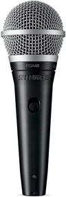 img 4 attached to 🎤 Shure PGA48-XLR Cardioid Dynamic Vocal Microphone for Spoken Word, Karaoke | On/Off Switch, 3-pin XLR Connector, 15ft XLR Cable, Stand Adapter, Zipper Pouch