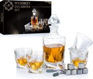 stainless crystal whiskey cocktails decanter логотип