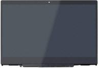 🖥️ lcdoled 14-inch ips fhd lcd touch screen assembly bezel for hp pavilion x360 14m-cd0000 14-cd0011nr 14m-cd0001dx 14m-cd0003dx 14m-cd0005dx 14m-cd0006dx with board (1920x1080 resolution) logo