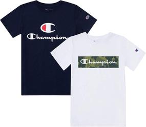 img 4 attached to Champion Heritage Shirt Clothes White Boys' Clothing and Tops, Tees & Shirts