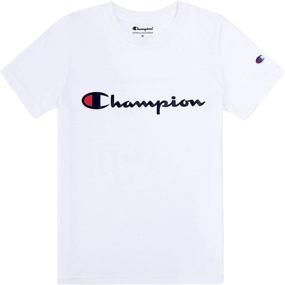 img 1 attached to Champion Heritage Shirt Clothes White Boys' Clothing and Tops, Tees & Shirts