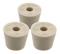 🔴 versatile drilled rubber stopper #6 (set of 3): perfect fit for all your needs логотип